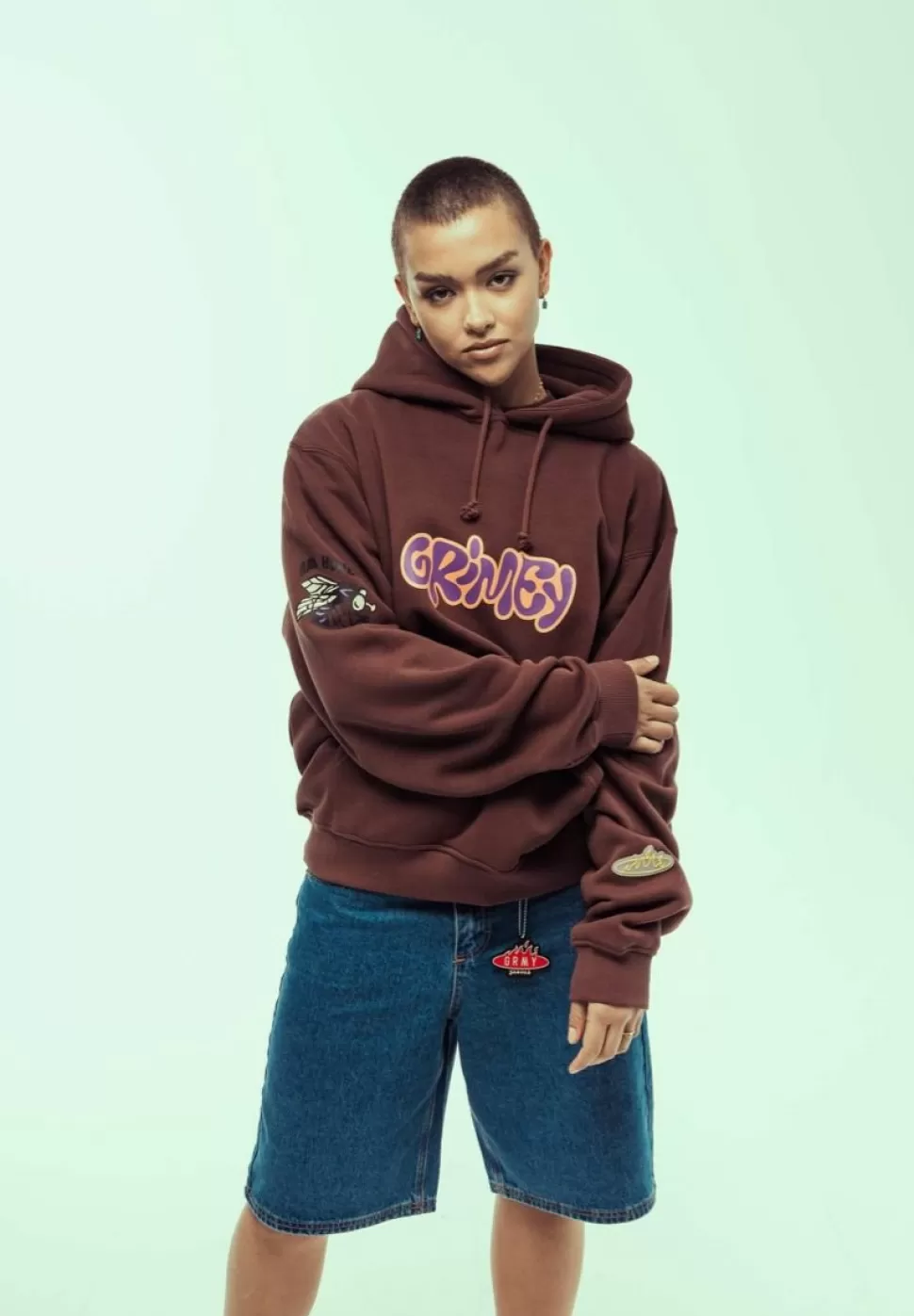 Organic*Grimey Sudadera Bloodsucker Vintage - Brown - Ss24