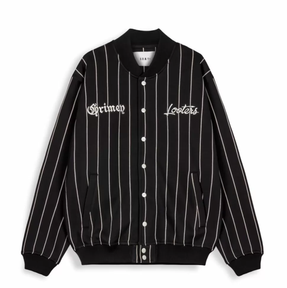 Ss24*Grimey Sudadera Causing Panic Fleece Button - Black - Ss24