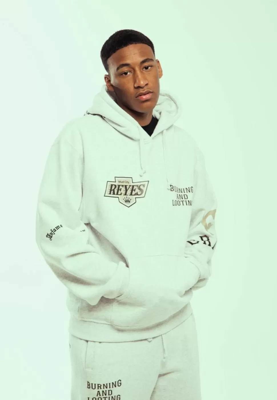 Ss24*Grimey Sudadera Causing Panic Vintage - Sport Grey - Ss24