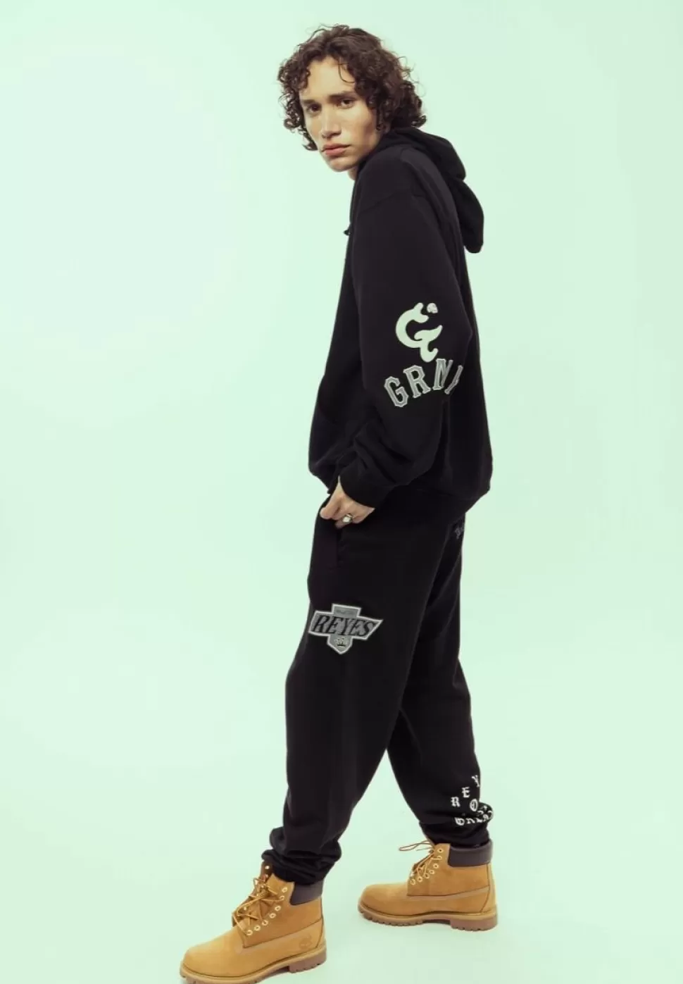Ss24*Grimey Sudadera Causing Panic Vintage Hoodie - Black - Ss24