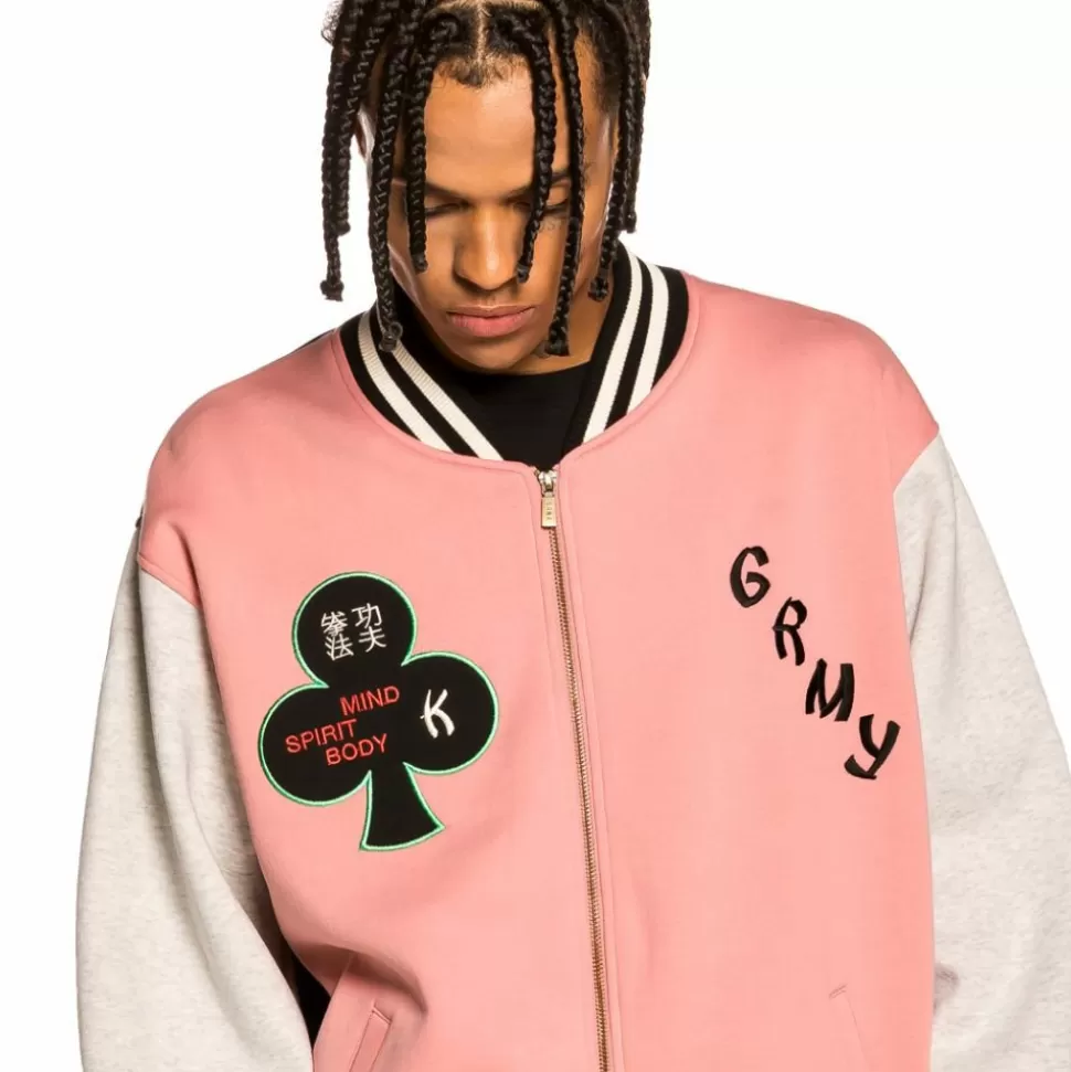 Sweatshirts*Grimey Sudadera "Destroy All Fear" Zip Crewneck - Pink - Fall 21