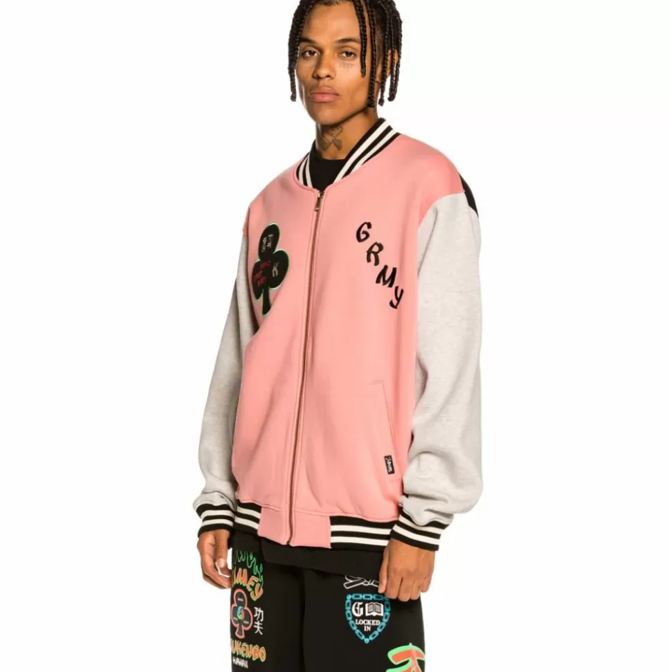 Sweatshirts*Grimey Sudadera "Destroy All Fear" Zip Crewneck - Pink - Fall 21