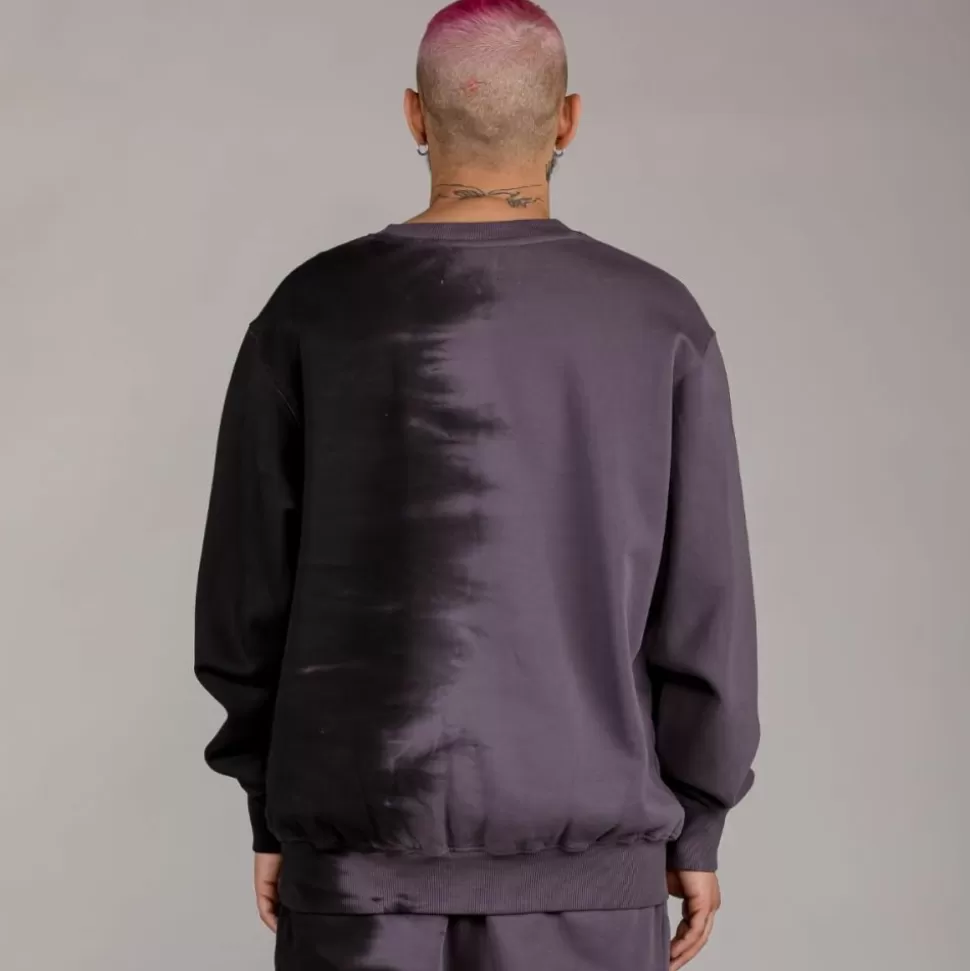 Sweatshirts*Grimey Sudadera "Dust Storm" Tie & Dye Crewneck - Black - Fall 22