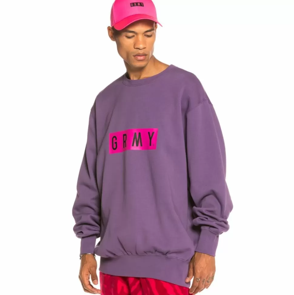 Sweatshirts*Grimey Sudadera Flying Saucer Crewneck Fw19 Purple