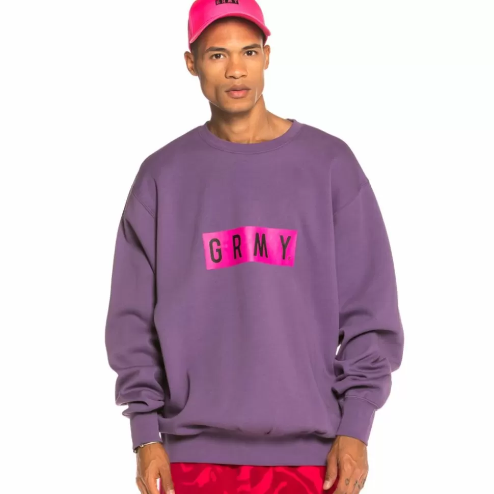 Sweatshirts*Grimey Sudadera Flying Saucer Crewneck Fw19 Purple