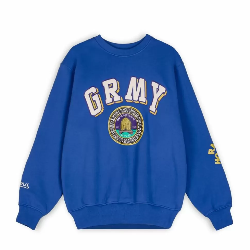 Sweatshirts*Grimey Sudadera "Hive" Crewneck - Blue - Fall 22