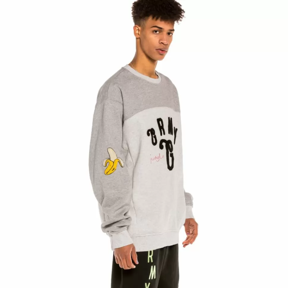 Sweatshirts*Grimey Sudadera "Jungle Punch" Bicolor Crewneck - Sport Grey - Spring 22