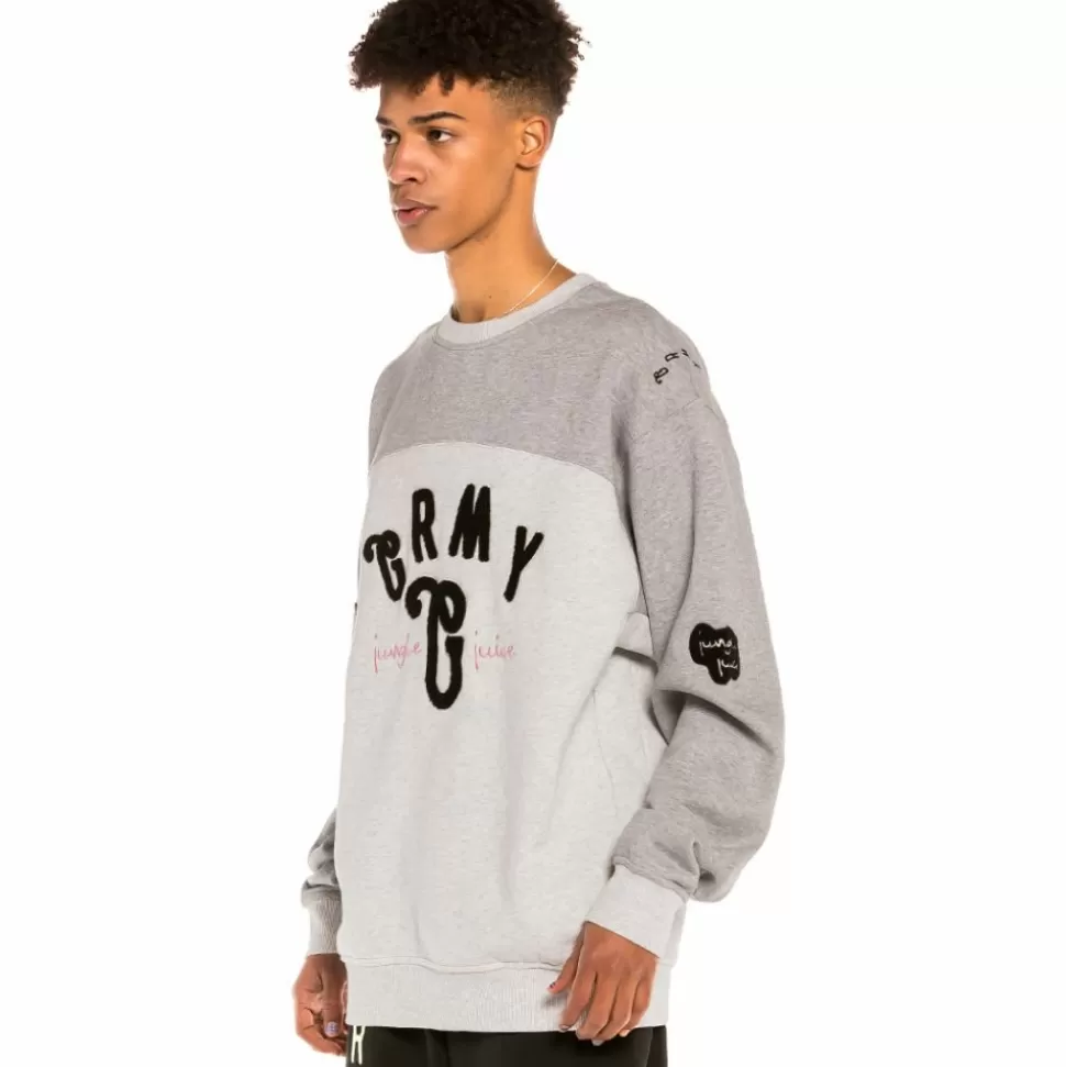 Sweatshirts*Grimey Sudadera "Jungle Punch" Bicolor Crewneck - Sport Grey - Spring 22