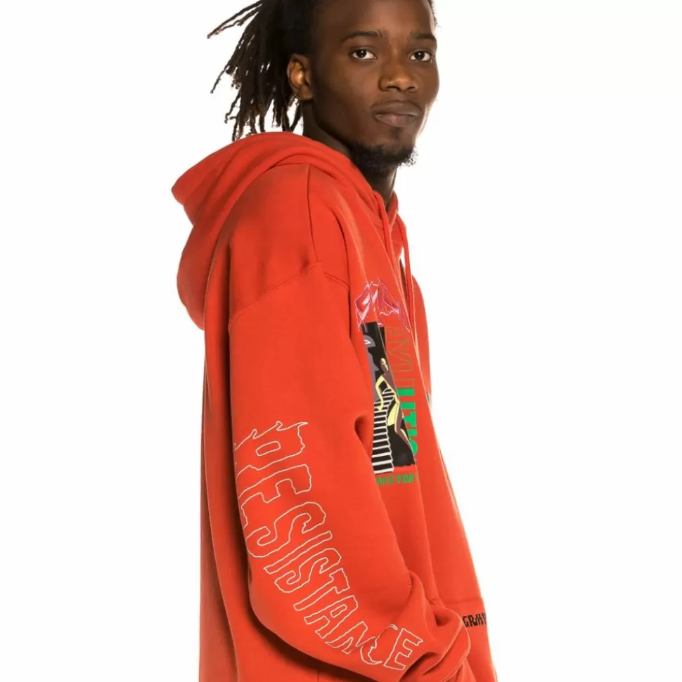 Sweatshirts*Grimey Sudadera "Liveution Magic 4 Resistance" Hoodie - Red - Spring 21