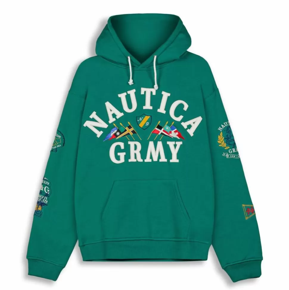 Ss24*Grimey Sudadera Mighty Harmonist Nautica X Grmy - Green - Ss24