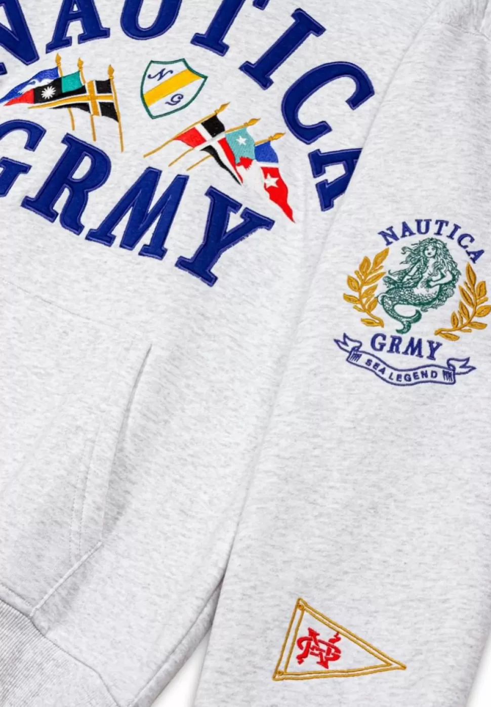 Ss24*Grimey Sudadera Mighty Harmonist Nautica X Grmy - Sport Grey - Ss24