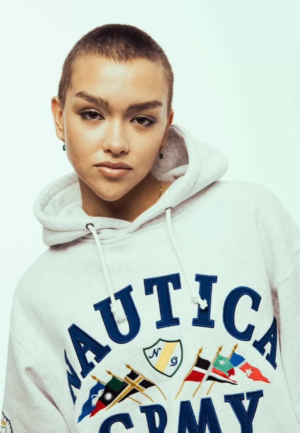 Ss24*Grimey Sudadera Mighty Harmonist Nautica X Grmy - Sport Grey - Ss24
