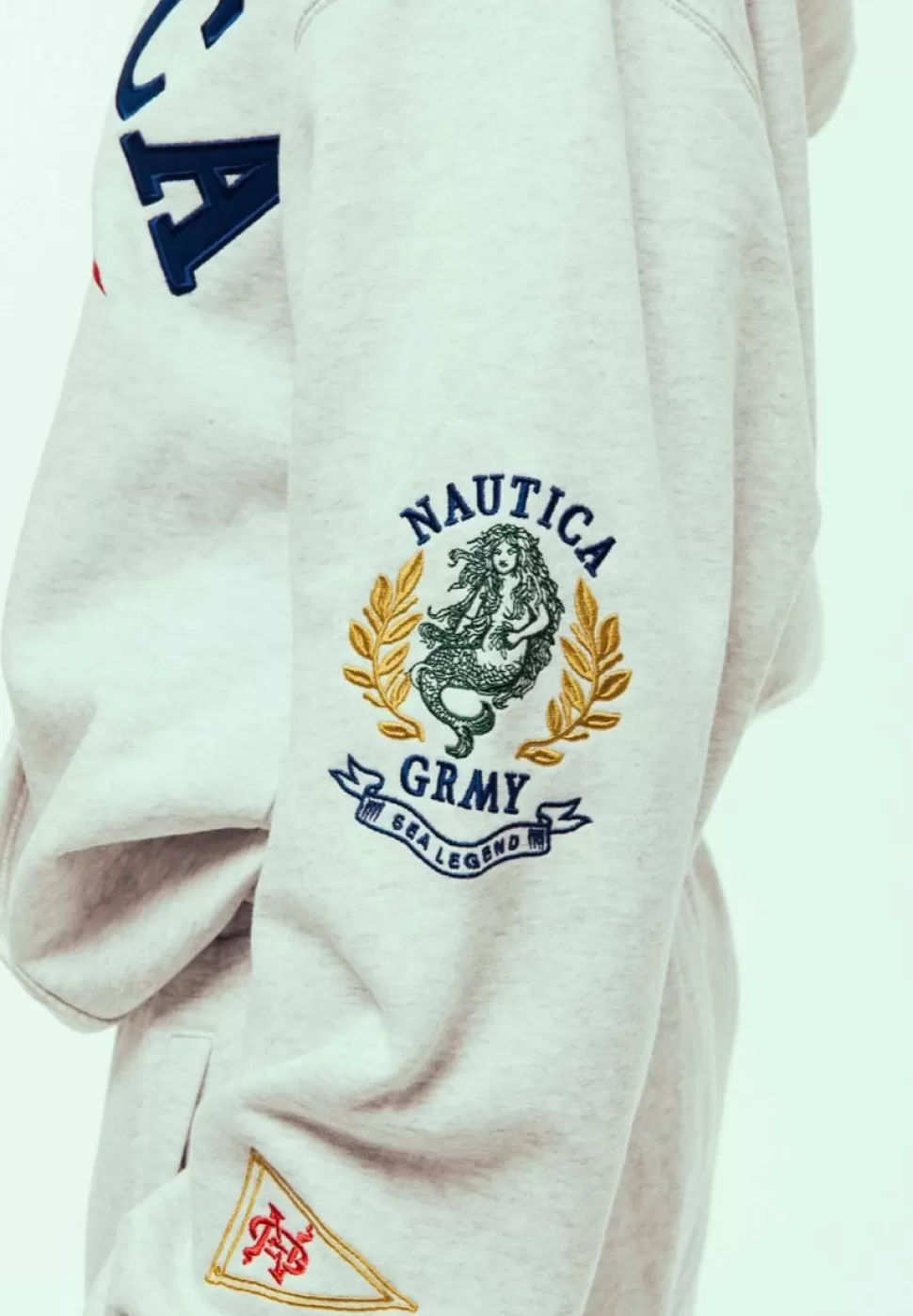 Ss24*Grimey Sudadera Mighty Harmonist Nautica X Grmy - Sport Grey - Ss24