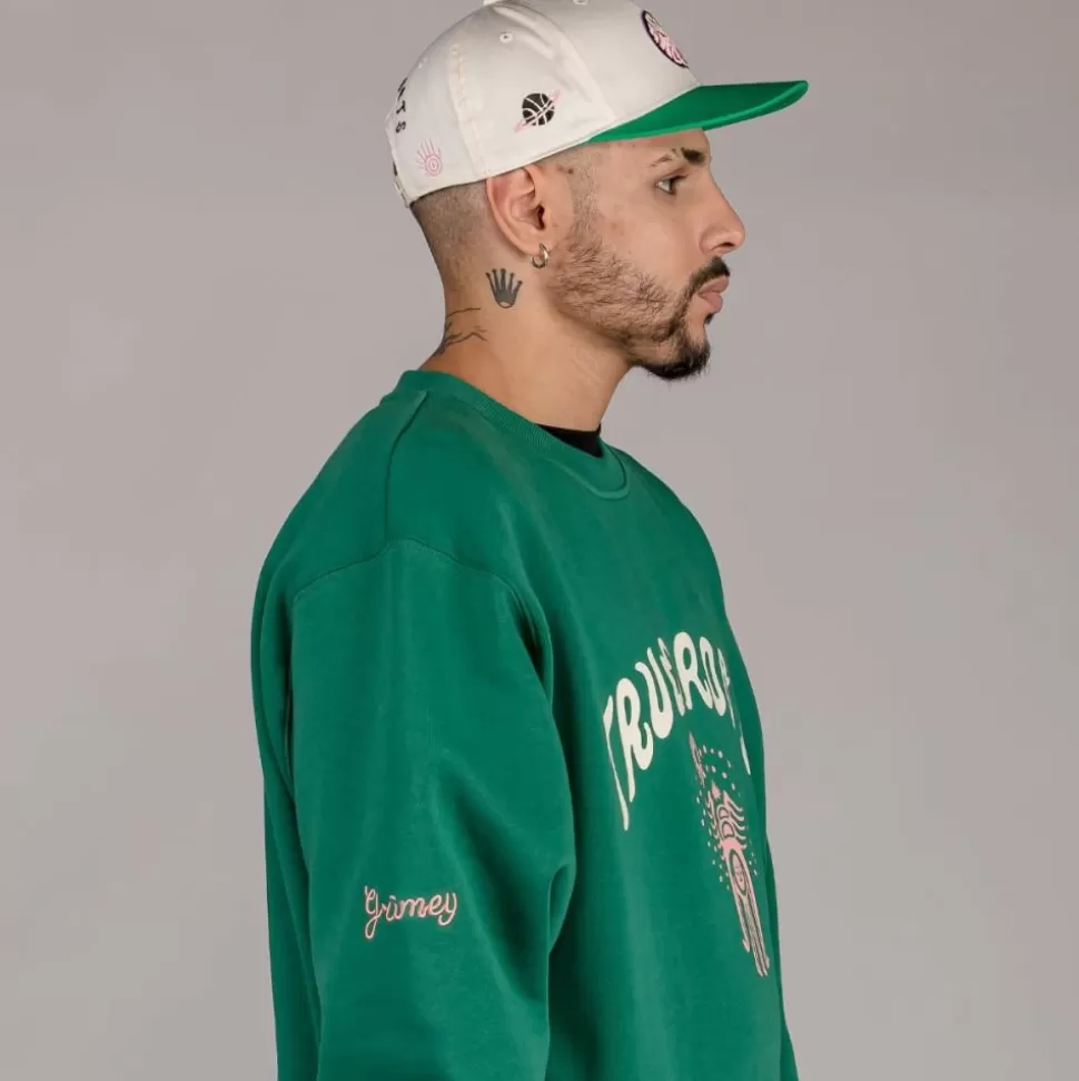 Sweatshirts*Grimey Sudadera "Snipes X True Roots" Crewneck - Green - Fall 22