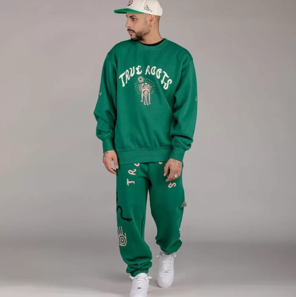 Sweatshirts*Grimey Sudadera "Snipes X True Roots" Crewneck - Green - Fall 22