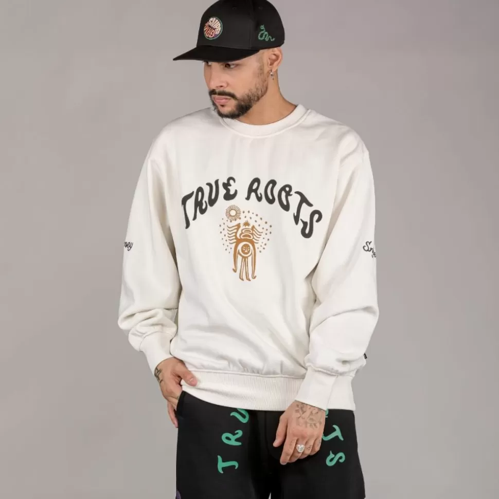 Sweatshirts*Grimey Sudadera "Snipes X True Roots" Crewneck - White - Fall 22