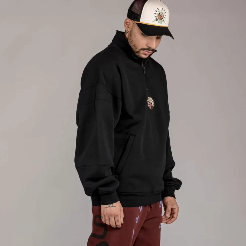 Sweatshirts*Grimey Sudadera "Snipes X True Roots" High Neck - Black - Fall 22