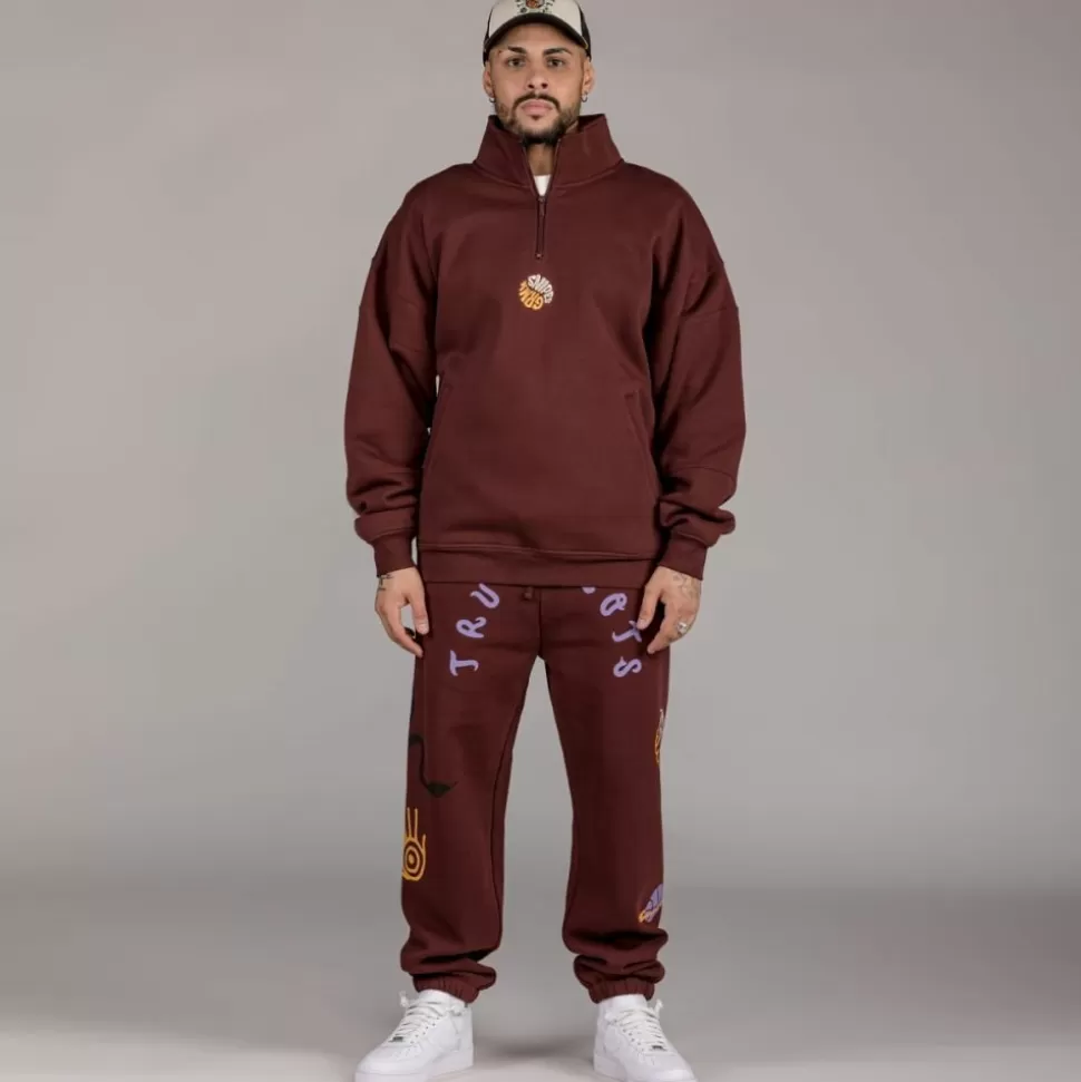 Sweatshirts*Grimey Sudadera "Snipes X True Roots" High Neck - Brown - Fall 22