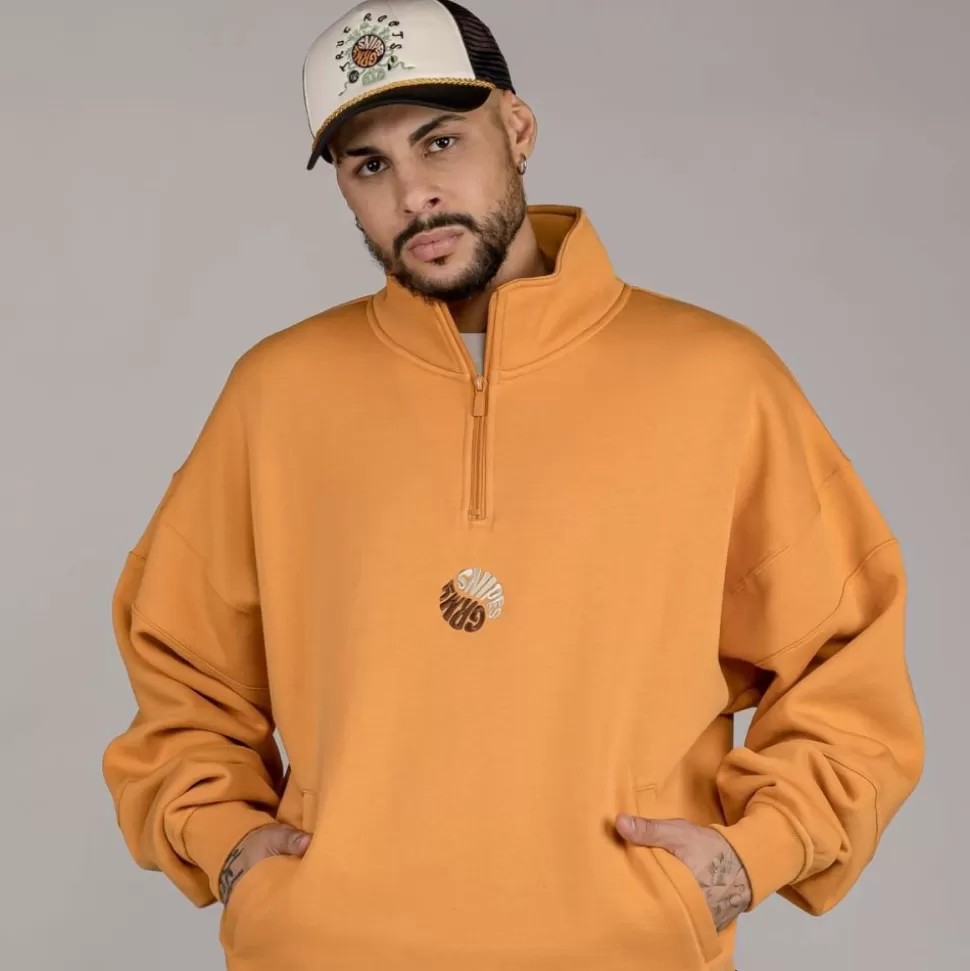 Sweatshirts*Grimey Sudadera "Snipes X True Roots" High Neck - Orange - Fall 22