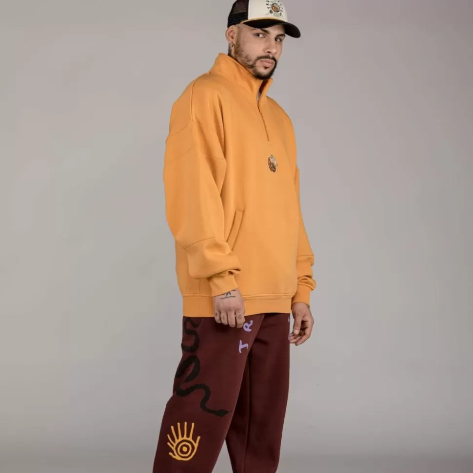 Sweatshirts*Grimey Sudadera "Snipes X True Roots" High Neck - Orange - Fall 22