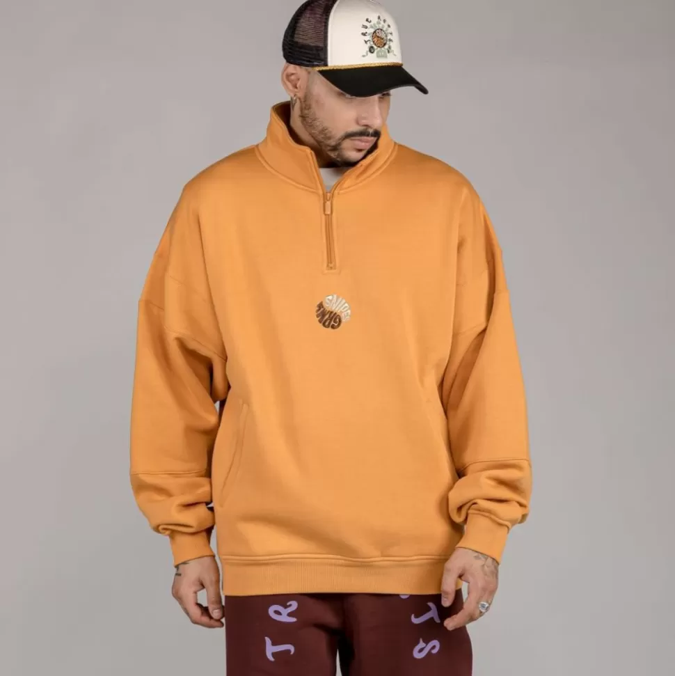 Sweatshirts*Grimey Sudadera "Snipes X True Roots" High Neck - Orange - Fall 22