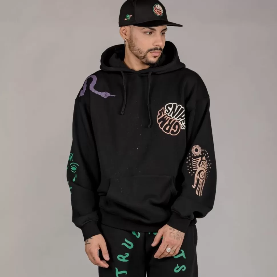 Sweatshirts*Grimey Sudadera "Snipes X True Roots" Hoodie - Black - Fall 22