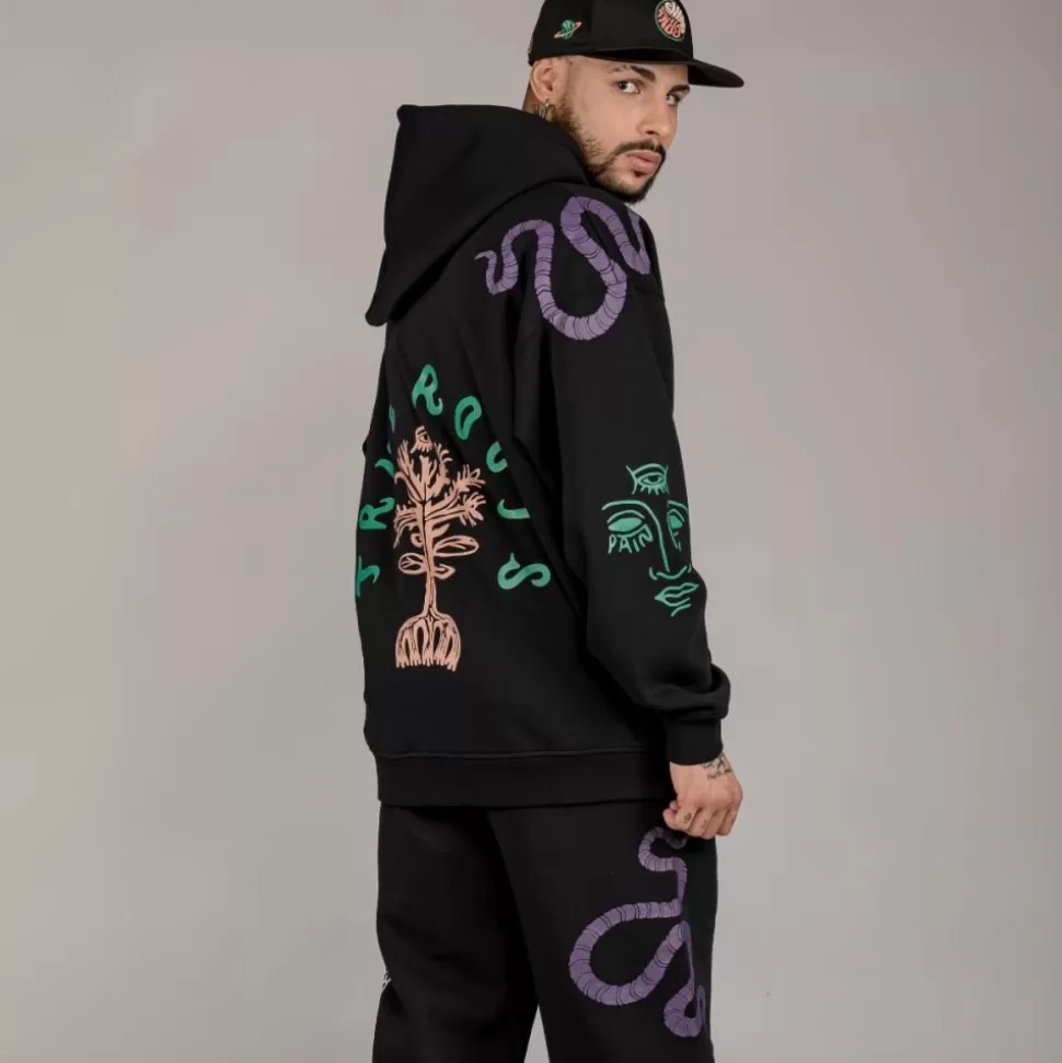 Sweatshirts*Grimey Sudadera "Snipes X True Roots" Hoodie - Black - Fall 22