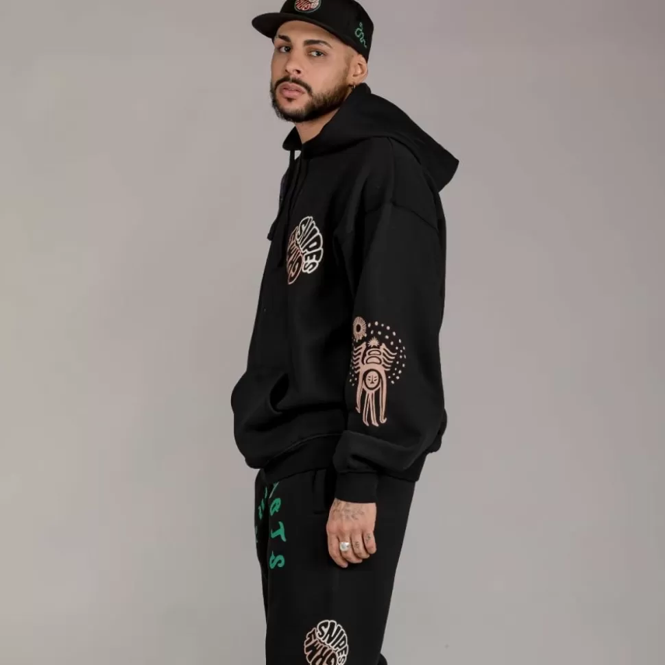 Sweatshirts*Grimey Sudadera "Snipes X True Roots" Hoodie - Black - Fall 22