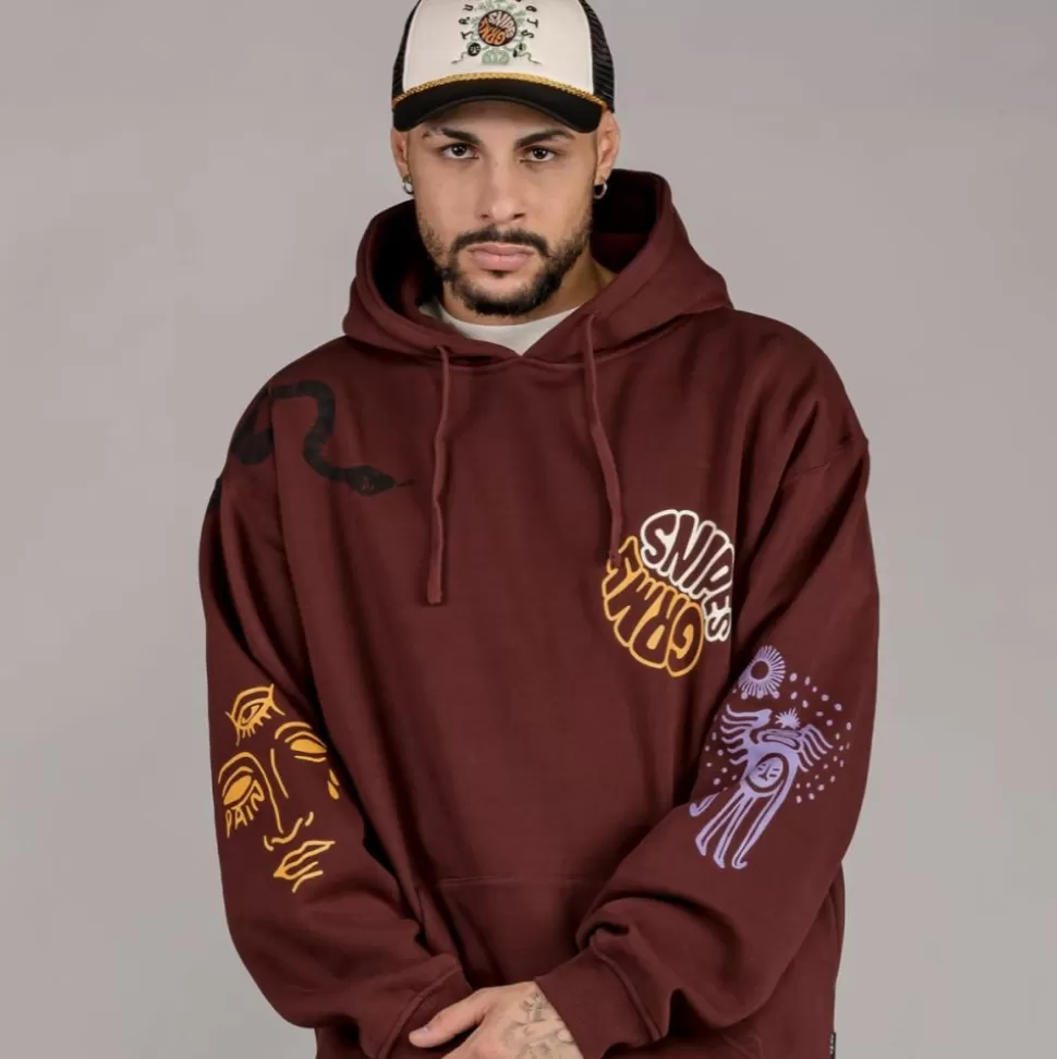Sweatshirts*Grimey Sudadera "Snipes X True Roots" Hoodie - Brown - Fall 22