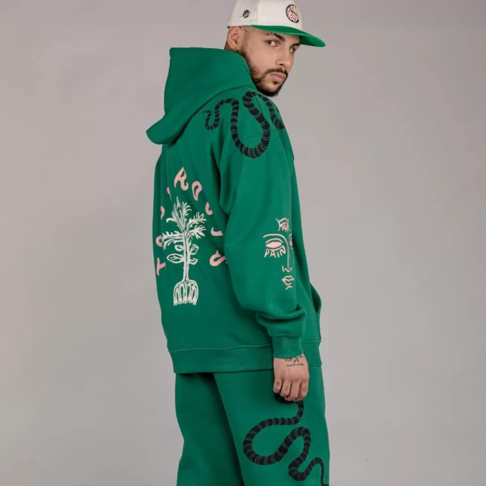 Sweatshirts*Grimey Sudadera "Snipes X True Roots" Hoodie - Green - Fall 22