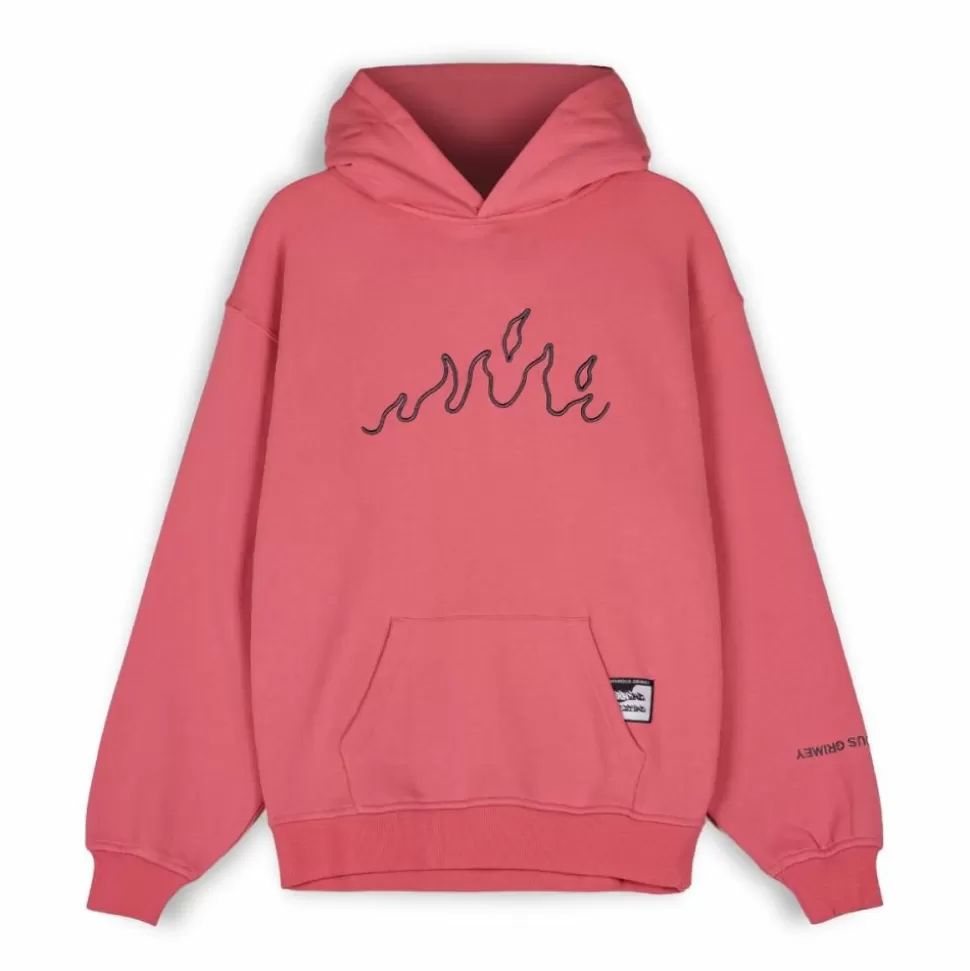 Organic*Grimey Sudadera "Snow Fox" Hoodie - Coral - Winter 22