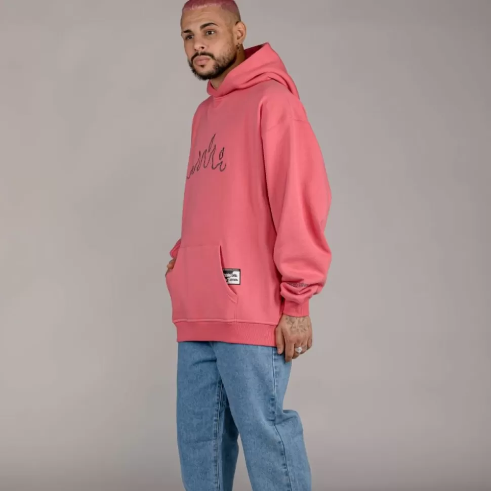 Organic*Grimey Sudadera "Snow Fox" Hoodie - Coral - Winter 22