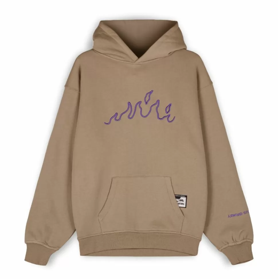 Organic*Grimey Sudadera "Snow Fox" Hoodie - Olive - Winter 22