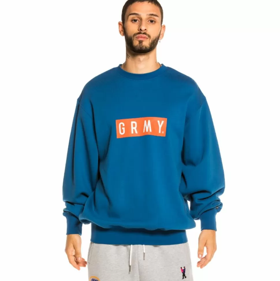 Sweatshirts*Grimey Sudadera Steez Crewneck Fw20 Blue