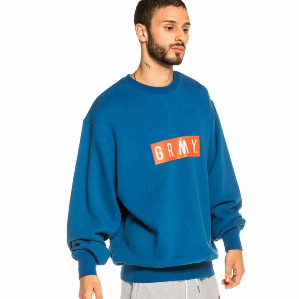 Sweatshirts*Grimey Sudadera Steez Crewneck Fw20 Blue