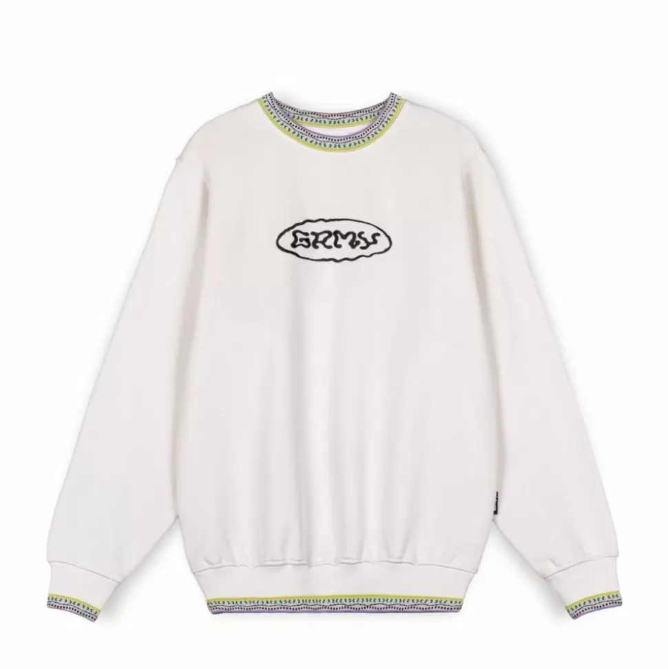 Sweatshirts*Grimey Sudadera Ufollow - White - Spring 23