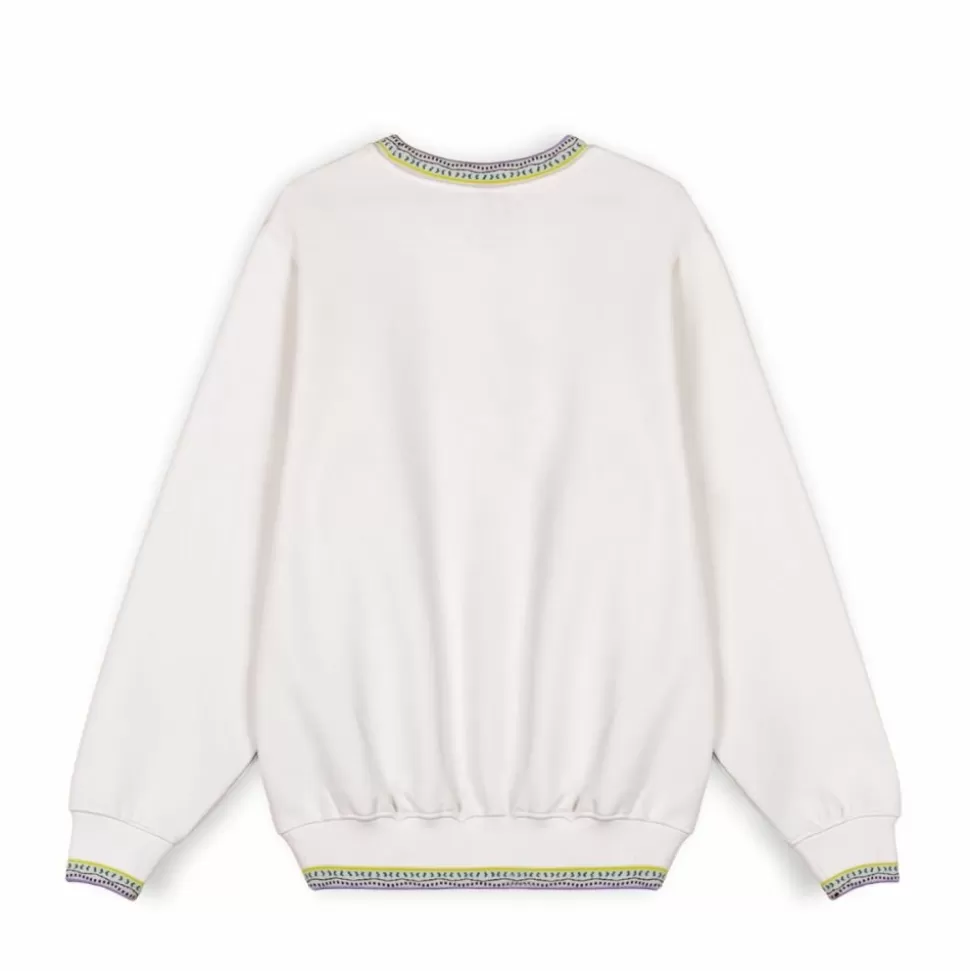 Sweatshirts*Grimey Sudadera Ufollow - White - Spring 23