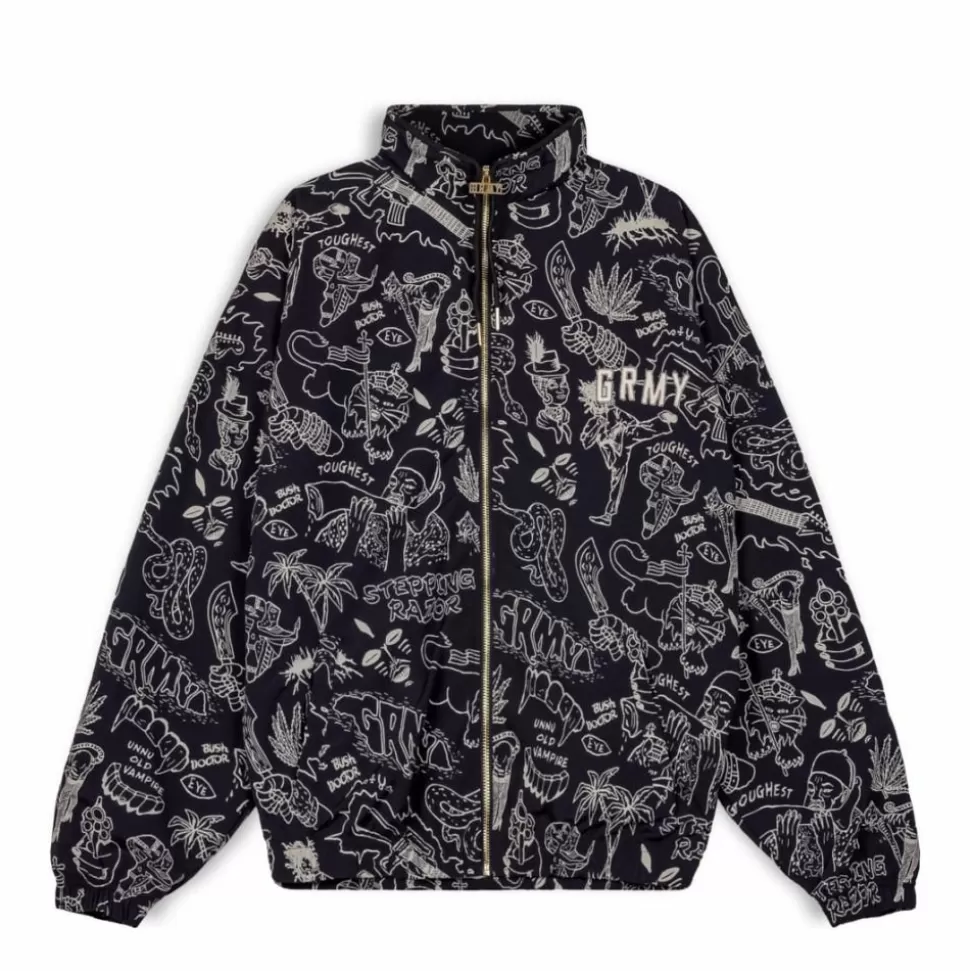 Jackets*Grimey Track Jacket The Toughest Black - Spring 23